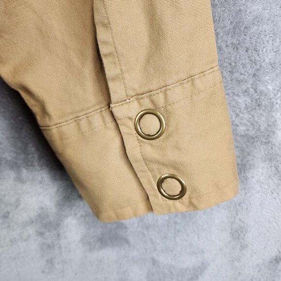 Womens Brown A.N.A Utility Jacket Button Down Long Sleeve Front Pockets Size XL - Picture 10 of 13